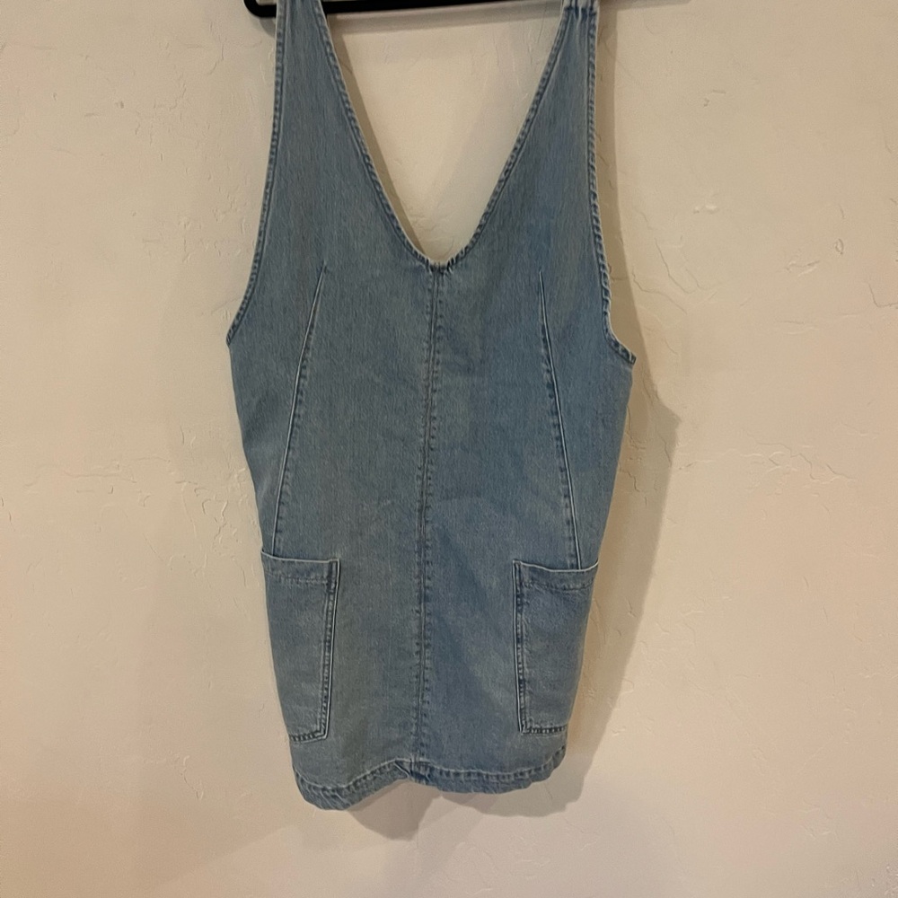 Nordstrom Blue Sheath Mini Dress Sleeveless V-Neck